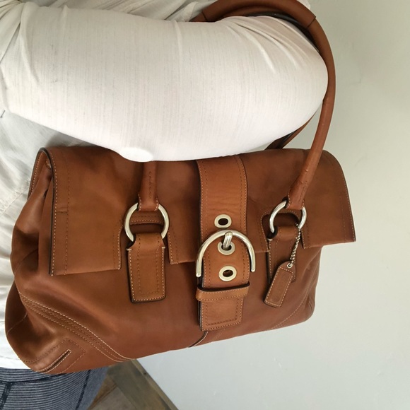 Leather Coach Handbag 💯 Authentic - Picture 6 of 13